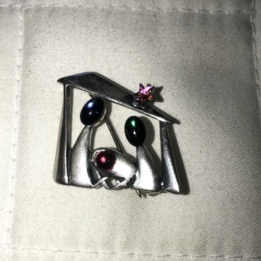 Silpada Sterling Silver Nativity Pin